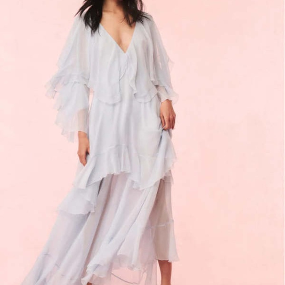 LoveShackFancy Collia Dress in Skylight Blue Size Small or XS